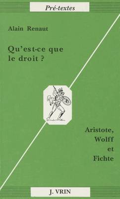 Book cover for Qu'est-Ce Que Le Droit?