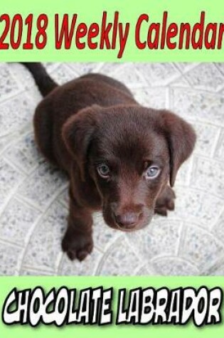 Cover of 2018 Weekly Calendar Chocolate Labrador