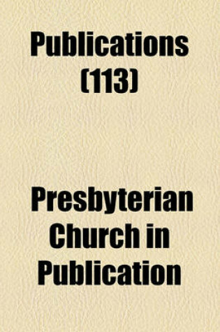 Cover of Publications (Volume 113)