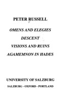 Book cover for "Omens and Elegies", "Descent", "Visions and Ruins" and "Agamemnon in Hades"