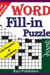 Book cover for Large Print Word Fill-in Puzzle book