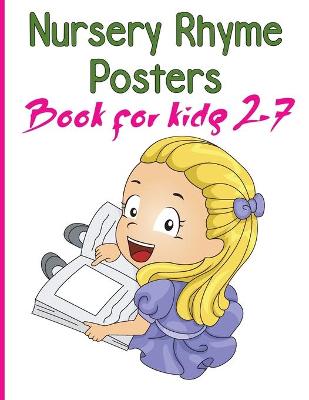 Book cover for Nursery Rhymes Posters Book for kids 2-7