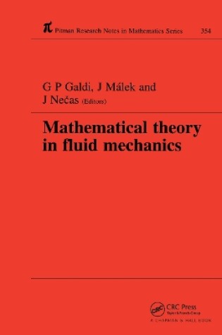 Cover of Mathematical Theory in Fluid Mechanics