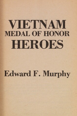 Cover of Vietnam Medal of Honor Heroes