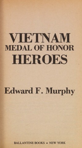 Book cover for Vietnam Medal of Honor Heroes