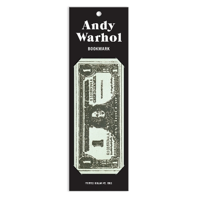 Book cover for Warhol Dollar Bill Shaped Bookmark