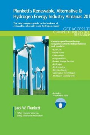 Cover of Plunkett's Renewable, Alternative & Hydrogen Energy Industry Almanac 2015