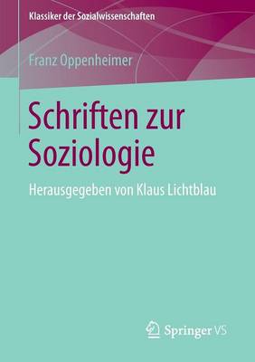 Book cover for Schriften zur Soziologie