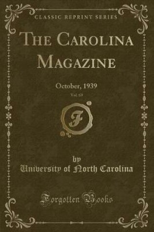 Cover of The Carolina Magazine, Vol. 69
