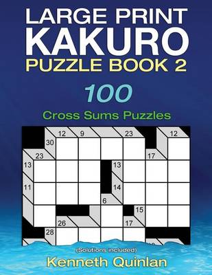 Book cover for Large Print Kakuro Puzzle Book 2