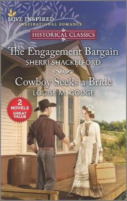 Book cover for The Engagement Bargain and Cowboy Seeks a Bride