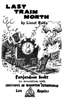 Book cover for Last Train North