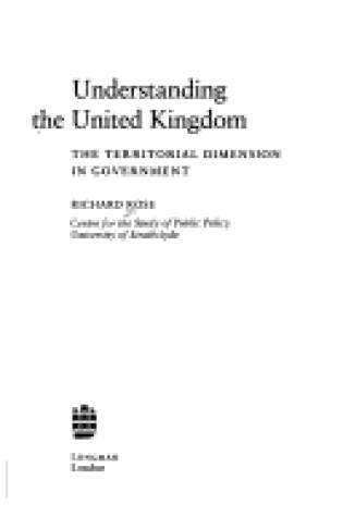 Cover of Understanding the United Kingdom