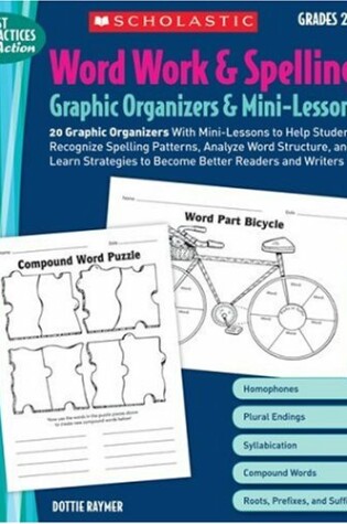 Cover of Word Work & Spelling Graphic Organizers & Mini-Lessons: Grades 2-4