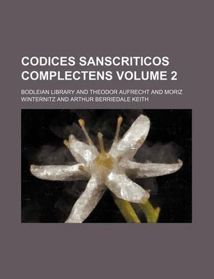 Book cover for Codices Sanscriticos Complectens Volume 2
