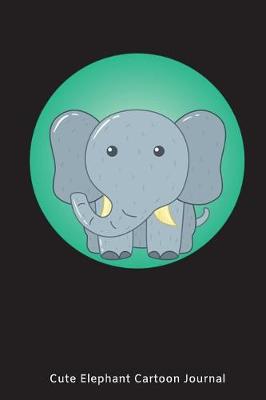 Book cover for Cute Elephant Cartoon Journal