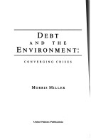 Book cover for Debt and the Environment