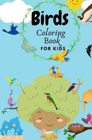 Cover of Birds Coloring Book For Kids