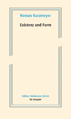 Book cover for Existenz und Form