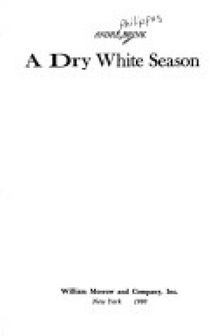 Cover of Dry White Season