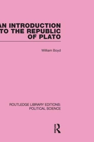 Cover of An Introduction to the Republic of Plato