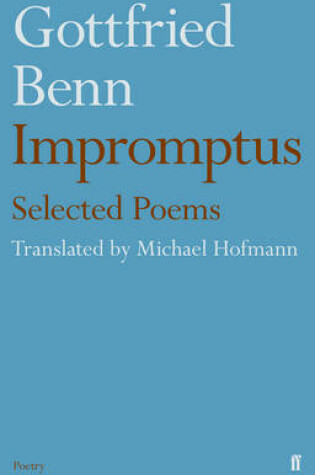 Cover of Gottfried Benn - Impromptus