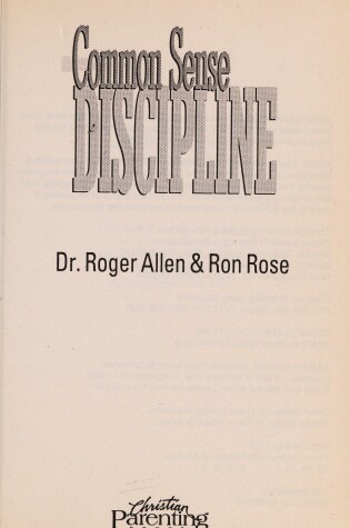 Cover of Common Sense Discipline