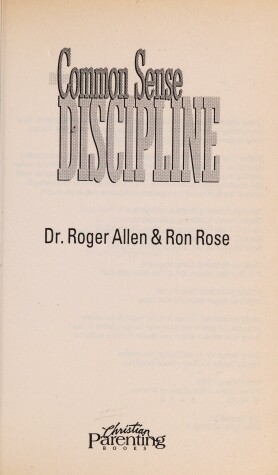 Book cover for Common Sense Discipline