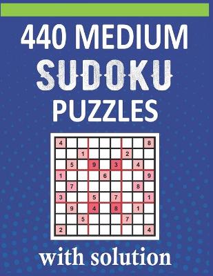 Book cover for 440 Medium Sudoku Puzzles With Solution