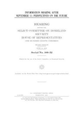 Cover of Information sharing after September 11