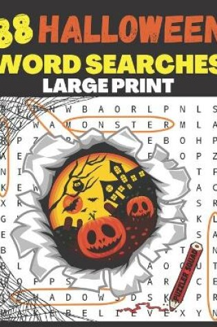 Cover of 88 Halloween Word Searches Large Print