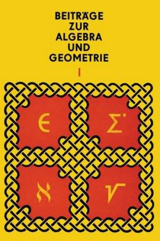 Cover of Beitrage Zur Algebra Und Geometrie 1