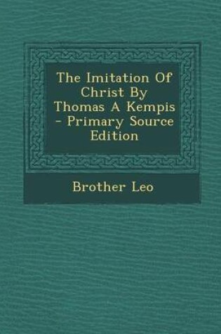 Cover of The Imitation of Christ by Thomas a Kempis