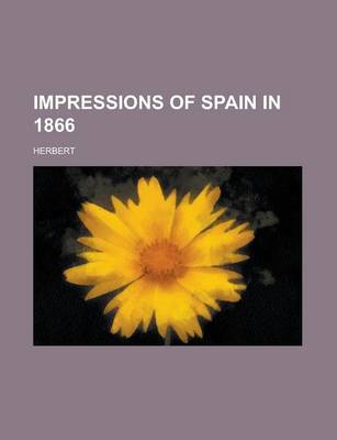 Book cover for Impressions of Spain in 1866