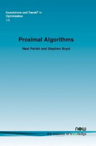 Cover of Proximal Algorithms