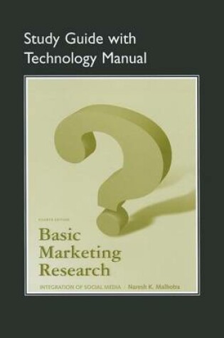 Cover of Study Guide with Technology Manual for Basic Marketing Research