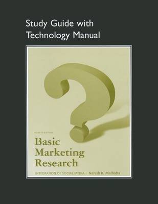 Book cover for Study Guide with Technology Manual for Basic Marketing Research