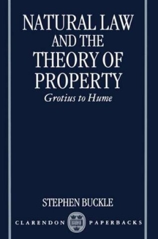 Cover of Natural Law and the Theory of Property