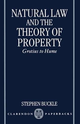 Book cover for Natural Law and the Theory of Property