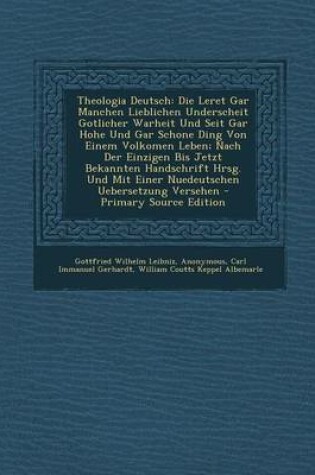 Cover of Theologia Deutsch