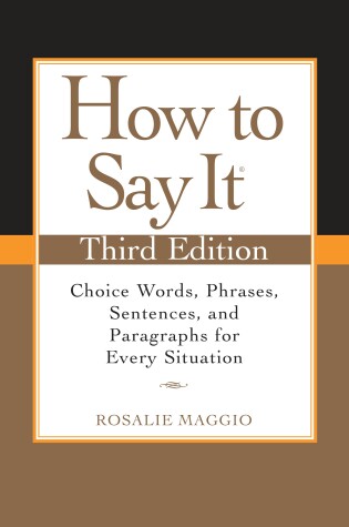 Cover of How to Say It, Third Edition