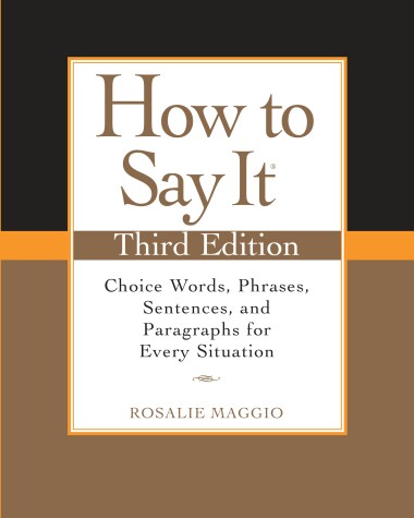 Cover of How to Say It, Third Edition