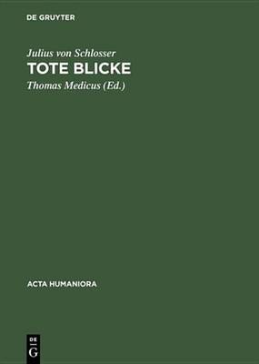 Cover of Tote Blicke