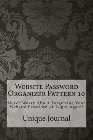 Cover of Website Password Organizer Pattern 10