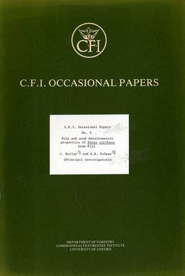 Cover of Pulp and Wood Densitometric Properties of Pinus Caribaea from Fiji