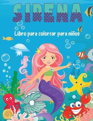 Book cover for Sirena Libro para colorear para ni�os