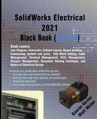 Book cover for SolidWorks Electrical 2021 Black Book (Colored)