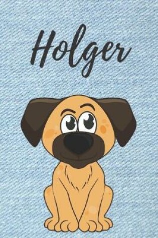 Cover of Holger Hund Notizbuch / Notizheft / Malbuch / Kritzelbuch / Tagebuch / Journal / DIN A5 / Geschenke