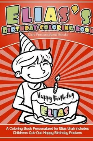 Cover of Elias's Birthday Coloring Book Kids Personalized Books