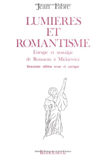 Book cover for Lumieres Et Romantisme